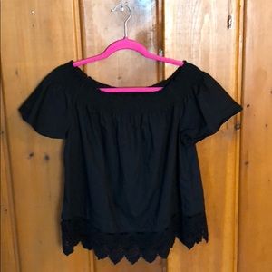 Stylish off-the-shoulder summer top